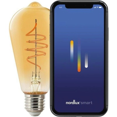 Nordlux LED žárovka Smart Deco Gold Edison 4,7W E27 2200K jantarová Dekorativní