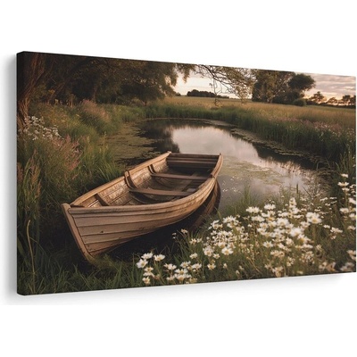 Obraz podzimní klid u rybníka - 60x40