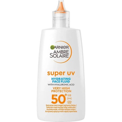 Garnier Ambre Solaire Super UV Hydrating Face Fluid SPF 50+ sunscreen 40ml - Clear (White)