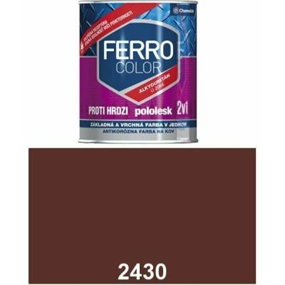Chemolak Ferro Color U 2066 2430 hnedá pololesk 0,75L