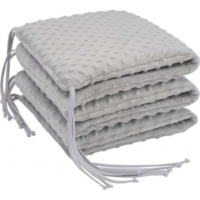 ESITO Luxusní mantinel do postýlky MINKY Silver stříbrná – Zbozi.Blesk.cz