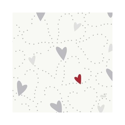 DUNI servítky 3-Ply Love 33X33Cm 50ks