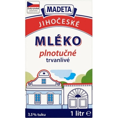 Madeta Trvanlivé plnotučné mléko 1 l – Zbozi.Blesk.cz