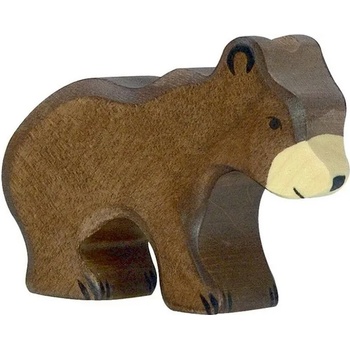 Image 1 of Holztiger Дървена фигурка Holztiger - Малка кафява мечка (80185)