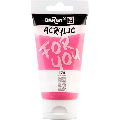 Darwi Dfy АКРИЛНА боя Neon Pink 75 ml 1 бр (DF5150075478C)