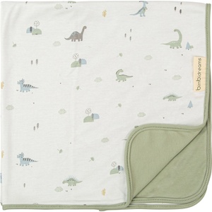 Bimbidreams Бебешко одеяло Bimbidreams - TREX, 75 x 75 cm, бяло/зелено (8499000702267) - baby