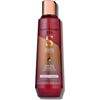 Sanctuary Spa Ruby Oud ošetrujúci sprchový olej s vyživujúcim účinkom 250 ml