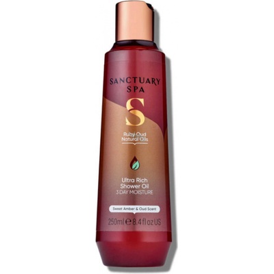 Sanctuary Spa Ruby Oud ošetrujúci sprchový olej s vyživujúcim účinkom 250 ml