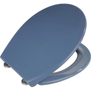 WENKO 22403100-WC тоалетно седало SAMOS 44, 5x37, 5 cm синьо/сребристо (WE0617)