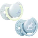 LOVI Силиконови залъгалки Lovi - Baby Shower Boy, 0-2 месеца, 2 броя (22/900b) - baby
