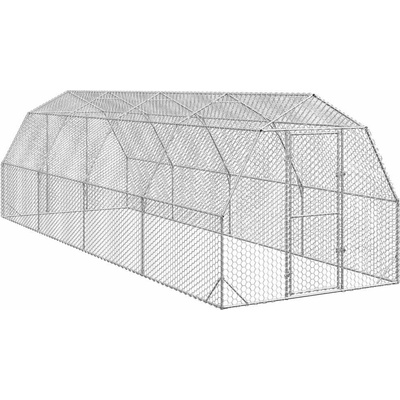 vidaXL Výběh pro slepice 2,5 × 8 × 2,25 m pozinkovaná ocel 9799.3328518