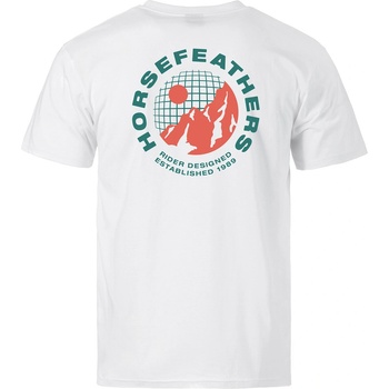 Horsefeathers Тениска Altitude - white Horsefeathers | Byal | МЪЖЕ | L