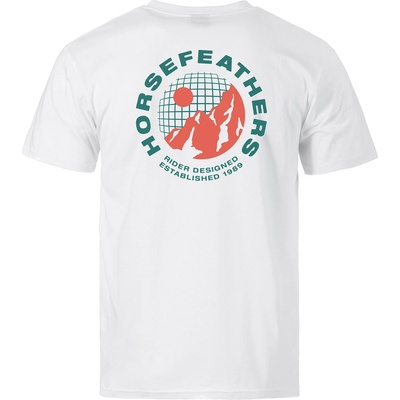 Horsefeathers Тениска Altitude - white Horsefeathers | Byal | МЪЖЕ | L