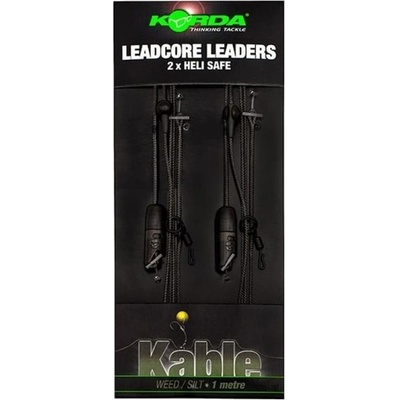 KORDA Leadcore leader Heli Safe Weed 1m 2ks