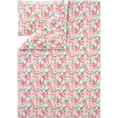 Livarno povlečení z mikrovláknitého saténu květiny 140x200 70x90 – Zboží Dáma