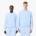 Lacoste Поларена блуза Lacoste Loose Fit Washed Effect Fleece Sweatshirt - Light Blue