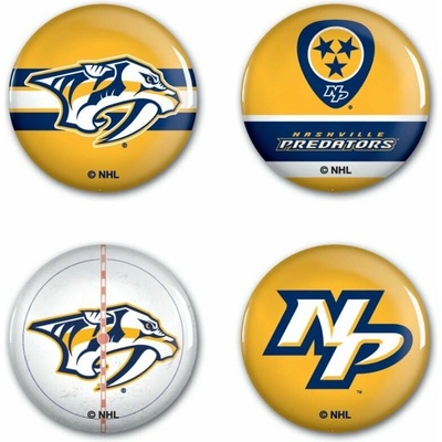 WinCraft Sada Nashville Predators NHL Button 4 Pack