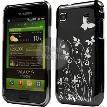 Samsung i9000 i9001 Galaxy S/Plus Black Butterfly Капак Черен +
