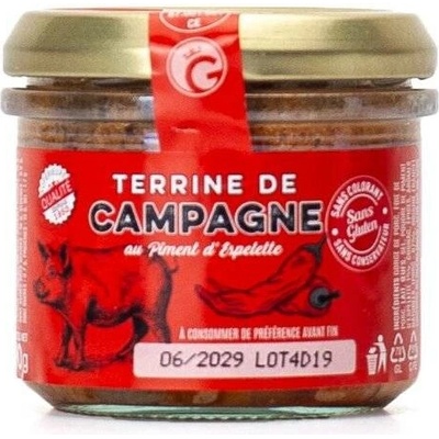 Arnaud Farmářská terina s uzenou paprikou Espelette 90 g
