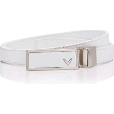 Callaway Ladies leather belt Bright White