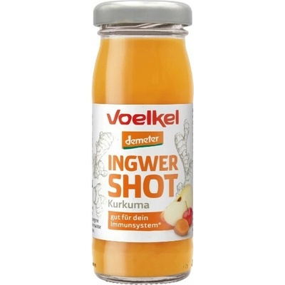 Voelkel Shot zázvor a kurkuma chlazený 4 x 95 ml
