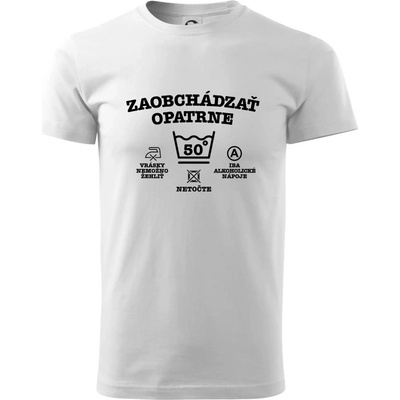 Zaobchádzať opatrne 50 tričko biela