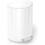 simplehuman Бяло метално кошче за боклук с педал 6 l - simplehuman (CW2108)
