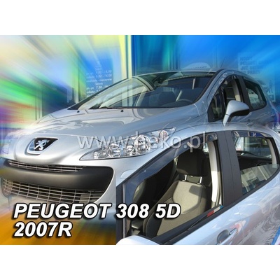 Deflektory Peugeot 308 2007-2013 predné