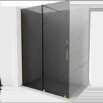 Mexen Velar плъзгаща се преграда за душ Walk-in 160 x 200 см, графит 8 мм, златна - 871-160-000-43-50 (871-160-000-43-50)