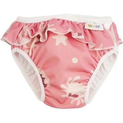 Vimse Koupací plena M Pink whale frill