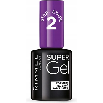 Rimmel Super Gel Top Coat lak na fixáciu efektu gélovej manikúry 12 ml