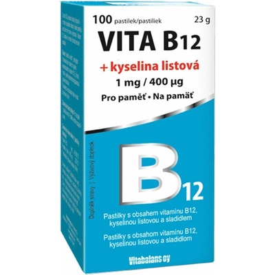 Vita B12 + kyselina listová 1 mg-400mcg 100 tablet