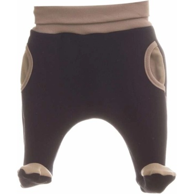 Tepláčky Baggy s kožíškem MKcool MK1986T tmavě modré-béžové