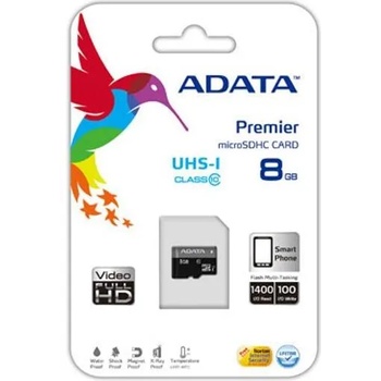 ADATA microSDHC 8GB Class 10 AUSDH8GCL10-RA1