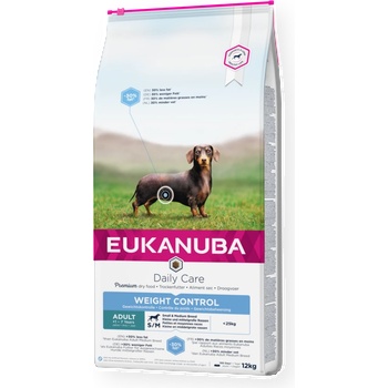 EUKANUBA Daily Care Control Weight S/M - за израснали кучета от дребни и средни породи склонни към напълняване 15kg