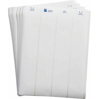 Brady LAT-10-747-10 / 029727, LaserTab Laser Printable Labels, 6.35 mm x 47.63 mm (29727)