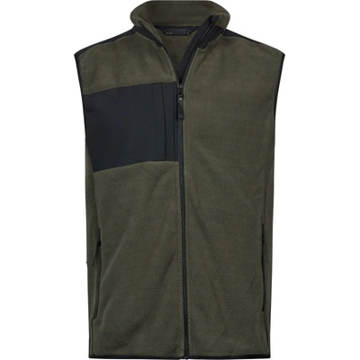 Tee Jays pánska fleecová vesta TJ9122 deep green