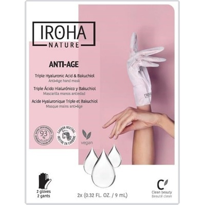 Iroha Nature Маска за ръце с бакучиол, 1 чифт