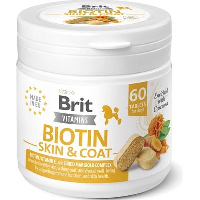 Brit Dog Vitamins Biotin Skin&Coat 120 g 60 tbl