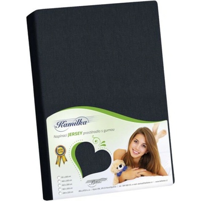 Bellatex prestieradlo jersey černé 120x200