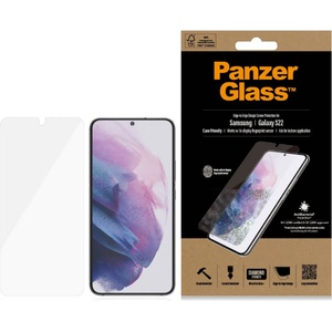 Panzer Стъклен протектор PanzerGlass за Samsung Galaxy S22 FingerPrint, CaseFriendly, AntiBacterial - Черен