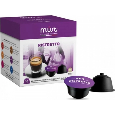 Must Ristretto, 16 бр. Кафе капсули, съвместими с Dolce Gusto (761333)