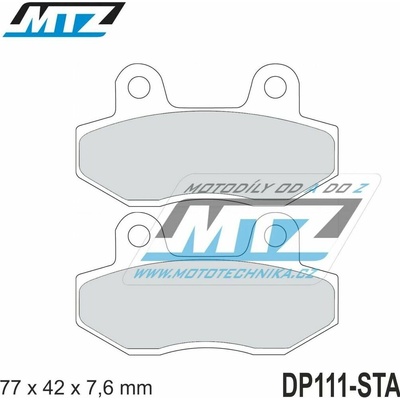 Destičky brzdové DP111-STA - směs Standard DP111-STA