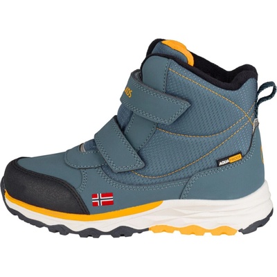 Trollkids Hafjell Winter Boots JR steel blue/navy/mango