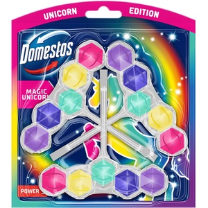 Domestos Power5 блокче за освежаване на тоалетната Magic Unicorn (3x50g) (8720182911568)