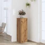 vidaXL Поставка за растения, дъб артизан, 33x33x100см, инженерно дърво (852959)