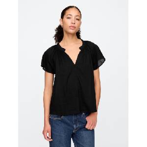 GAP Топ от вискоза GAP GAP | Cheren | ЖЕНИ | XS
