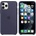 Apple Silicone Case - оригинален силиконов кейс за iPhone 11 Pro Max (тъмносин)