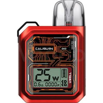 Uwell Caliburn GK3 Pod Systém 900 mAh Červená 1 ks