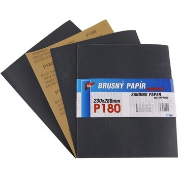 Papír brusný 230x280mm P180 10ks Waterproof
